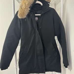 Canada Goose women's small with fur hood